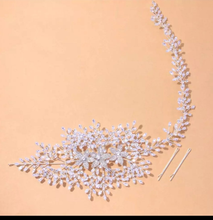 Load image into Gallery viewer, &quot;Attached&quot; Swarovski Crystals HairPiece
