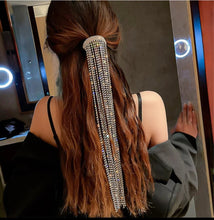 Load image into Gallery viewer, Long Tassel Crystal HairClip
